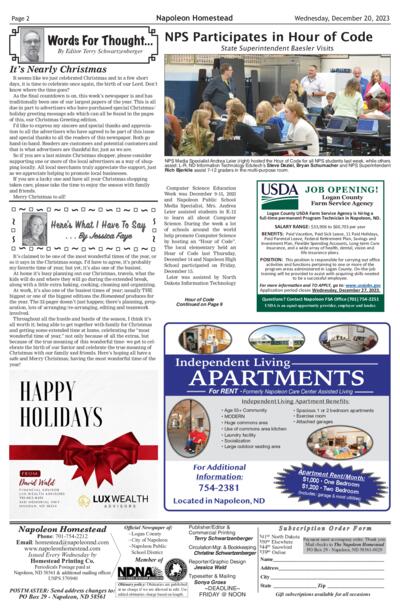 Issue content page